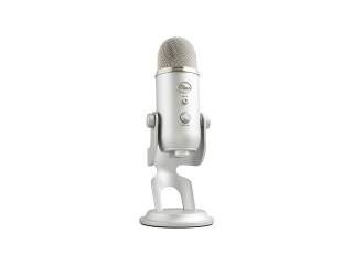 Microfono Profesional Blue Yeti Plateado Usb Grabaciones Streaming