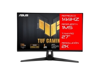 Monitor Gamer ASUS 27 Vg27aqa1a 2 144Hz 1Ms Qhd Panel Ips Amd FreeSync 2x Hdmi Dp 100x100 Comp Vesa