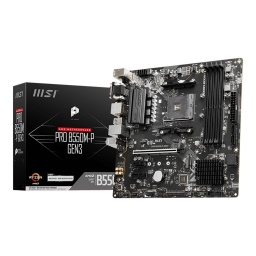 Motherboard MSI Pro B550M-P Ddr4 Hdmi Vga Dvi USB 3.2 Socket Am4