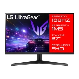 Monitor Gamer LG 27 27gs60f Ultra Gear 180Hz 1Ms FHd 1080p Ips Amd FreeSync Hdmi Dp