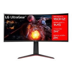 Monitor Gamer LG 34gp63a Ultra Gear 160hz 1ms Qhd 3440 x 1440p Va Amd FreeSync Hdmi Hdr10 Montaje Vesa 100 x 100