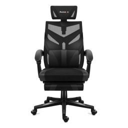 Silla Gamer HUZARO HZ-Combat 5.0 Air Mesh Tejido de Carbono Hasta 140kg Regulable Reclinable Almohadilla Reposapies