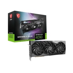 Tarjeta De Video MSI Rtx 4090 24Gb Gaming X Slim Gddr6x Nvidia GeForce 384Bit 3 Fanes Tri Frozr 3 DLSS3