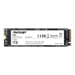 Solido Ssd Nvme M.2 PATRIOT P300 1Tb 2280 PCIe Gen 3.0 x4 Para Notebooks y Pcs