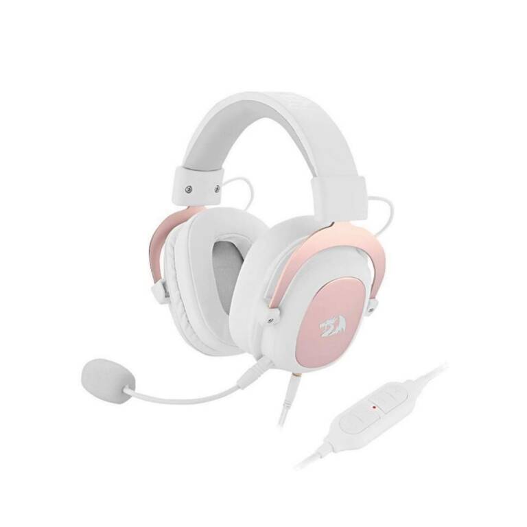 AURICULAR REDRAGON ZEUS WHITE CON ADAPTADOR 7.1 GAMER USB