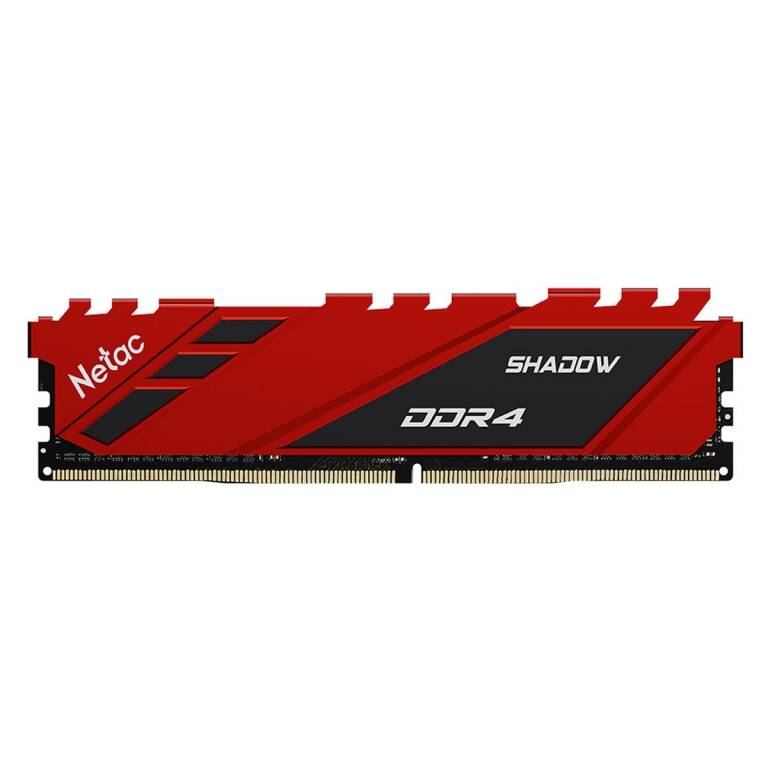 Memoria Ram Netac 8Gb Ddr4 3200Mhz Disipada Shadow Udimm