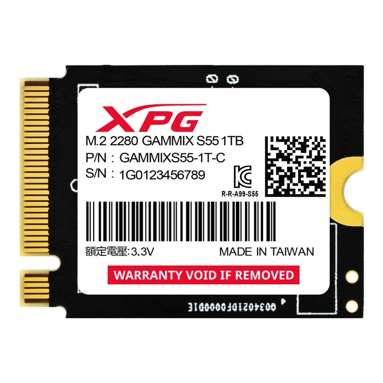 Ssd Nvme M.2 ADATA XPG S55 1Tb 2230 PCIe 3.0 Gen 4 X4 Para Notebooks y Pcs