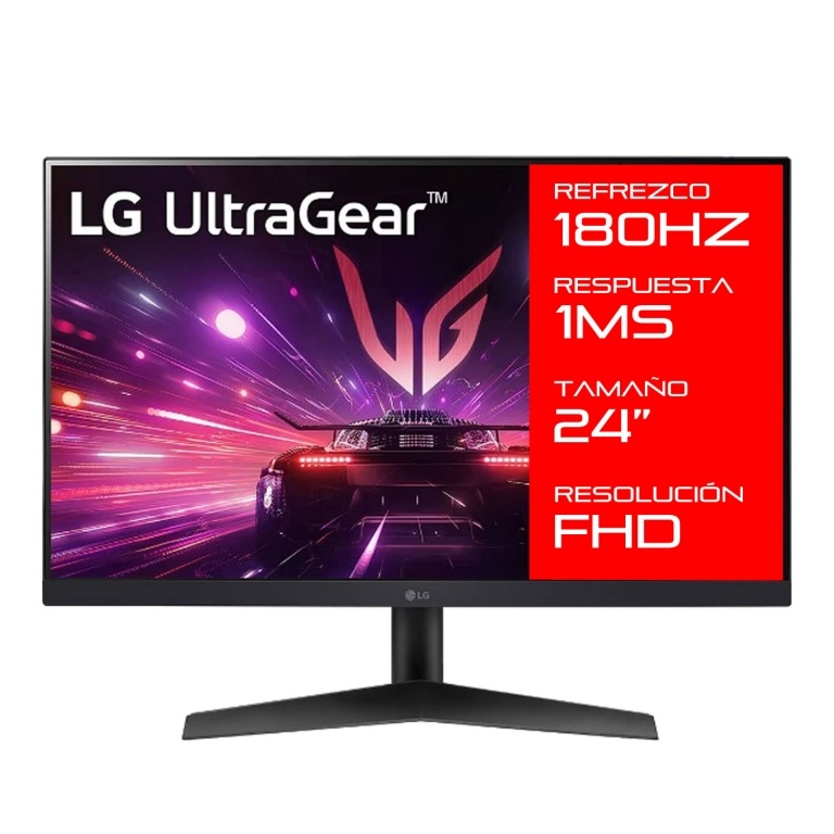 Monitor Gamer LG 24 24gs60f Ultra Gear 180Hz 1Ms Fhd 1080p Ips Amd FreeSync Hdr10