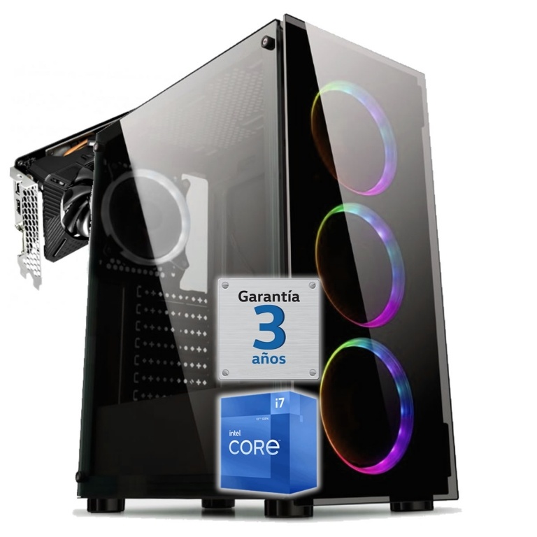 PC Gamer Intel Core i7 12700f B660m Ram 64Gb Ddr4 Nvme 2Tb Rtx 4060Ti 16Gb Gddr6 Dp Hdmi Wifi Win11 64bit Espaol