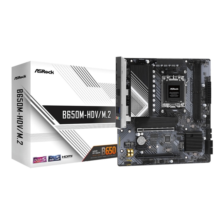 Motherboard ASROCK B650m-Hdv M2 Am5 Amd Ryzen Ddr5 Hdmi D-Sub Dvi-D Usb 3.2