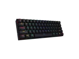 Teclado Gamer Redragon Draconic K530rgb Mecanico Inalambrico Bluetooth Sin Numerico Negro Idioma Espaol