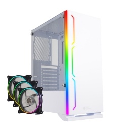 Gabinete Gamer Shot Gaming 8335 Rgb 3 Fanes 120mm Rgb Atx Con Lateral De Vidrio Templado