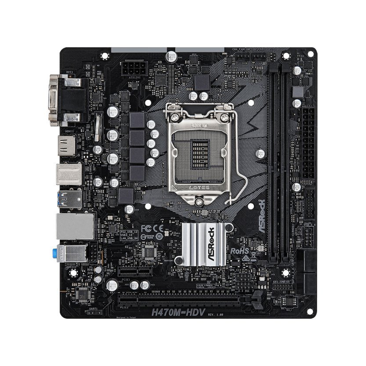 Asrock h470m hdv подключение