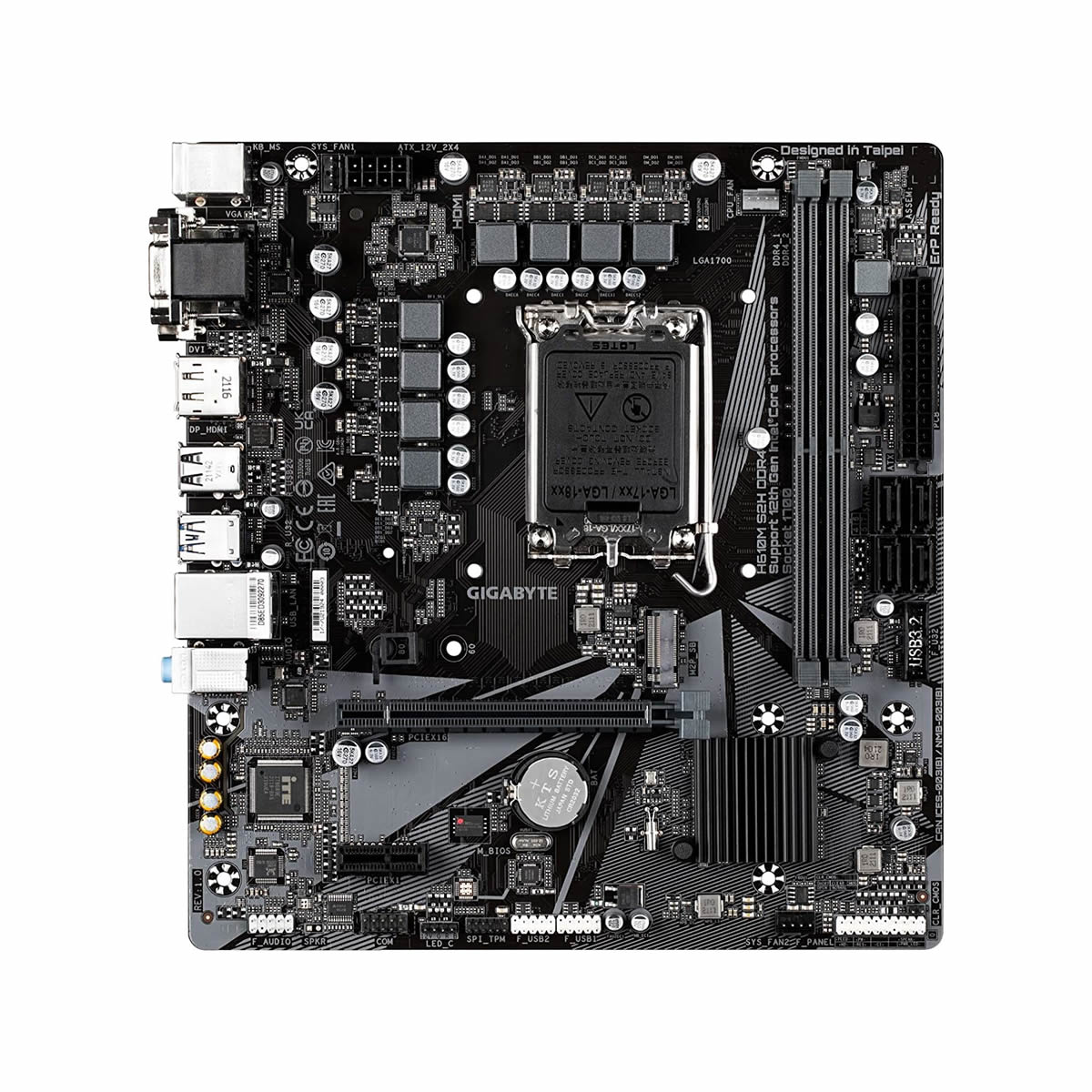 Motherboard Gigabyte H610m S2h S1700 Para Intel 12va Generacion 