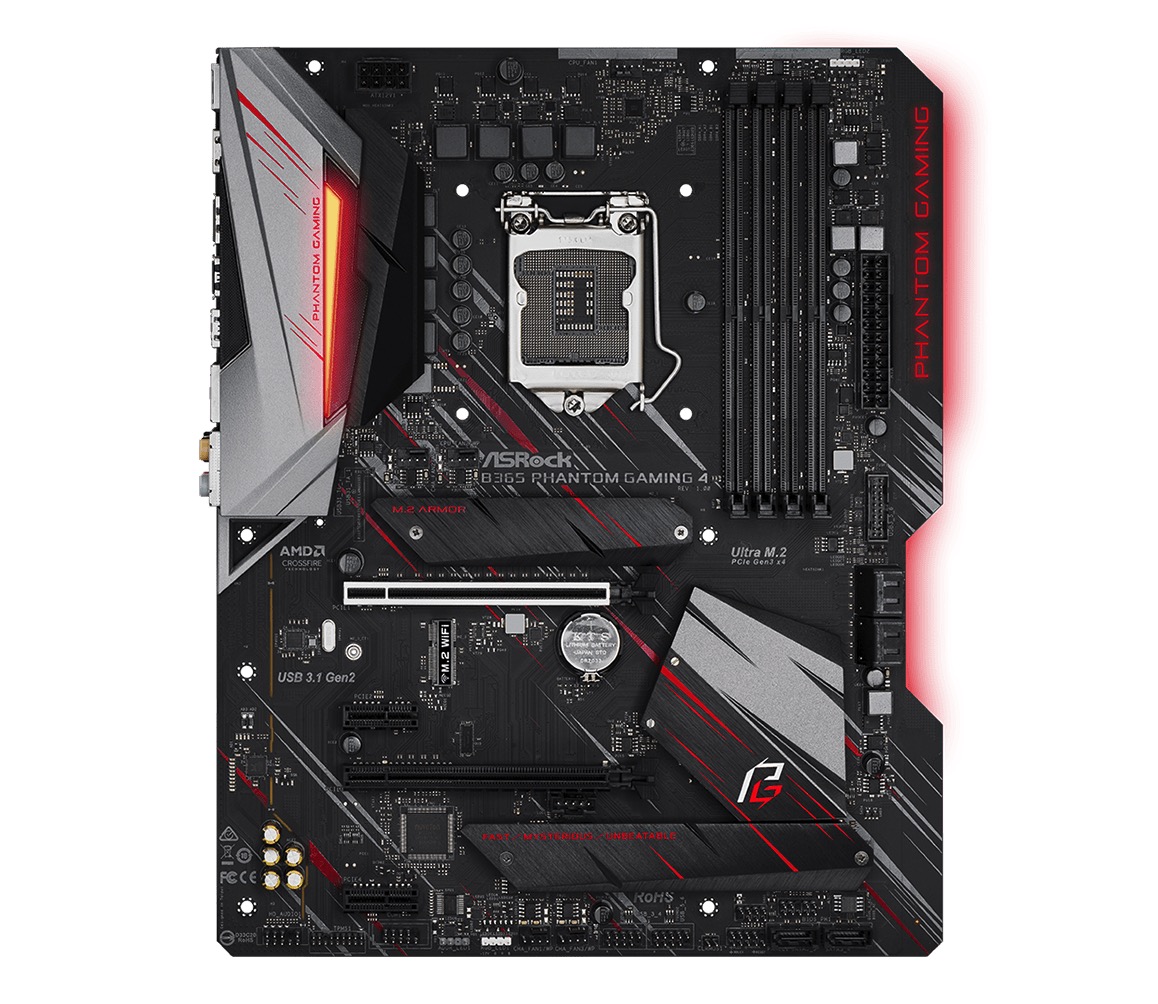 Материнская плата asrock b365m phantom gaming 4 обзор